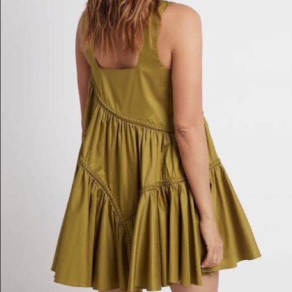 Aje Dresses & Skirts - AJE Casablanca Sleeveless Braided Mini Dress - Olive Green • Size 14 RRP $395